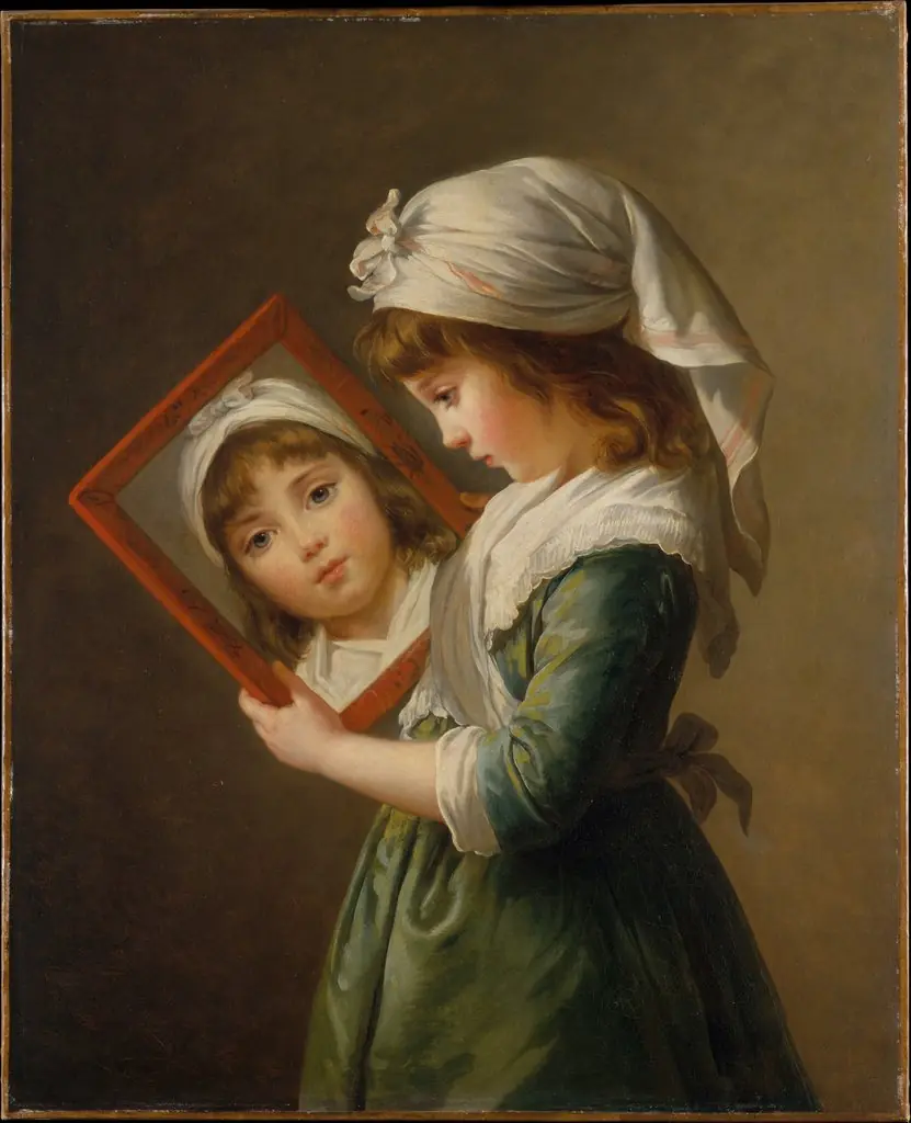 Julie Le Brun (1780–1819) Looking in a Mirror