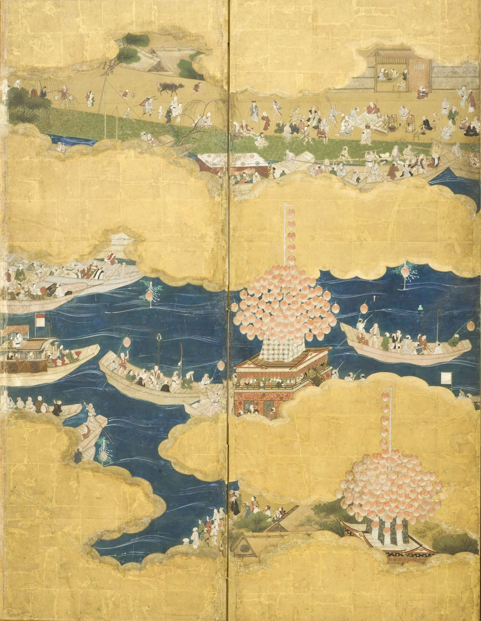 Night Festival of Tsushima Shrine, by Unknown, unspecified