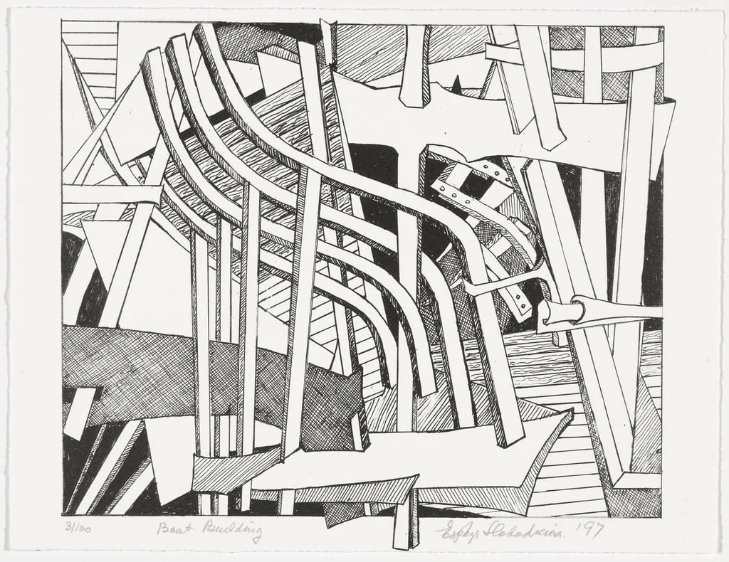 Untitled, by Esphyr Slobodkina, ink, 1997