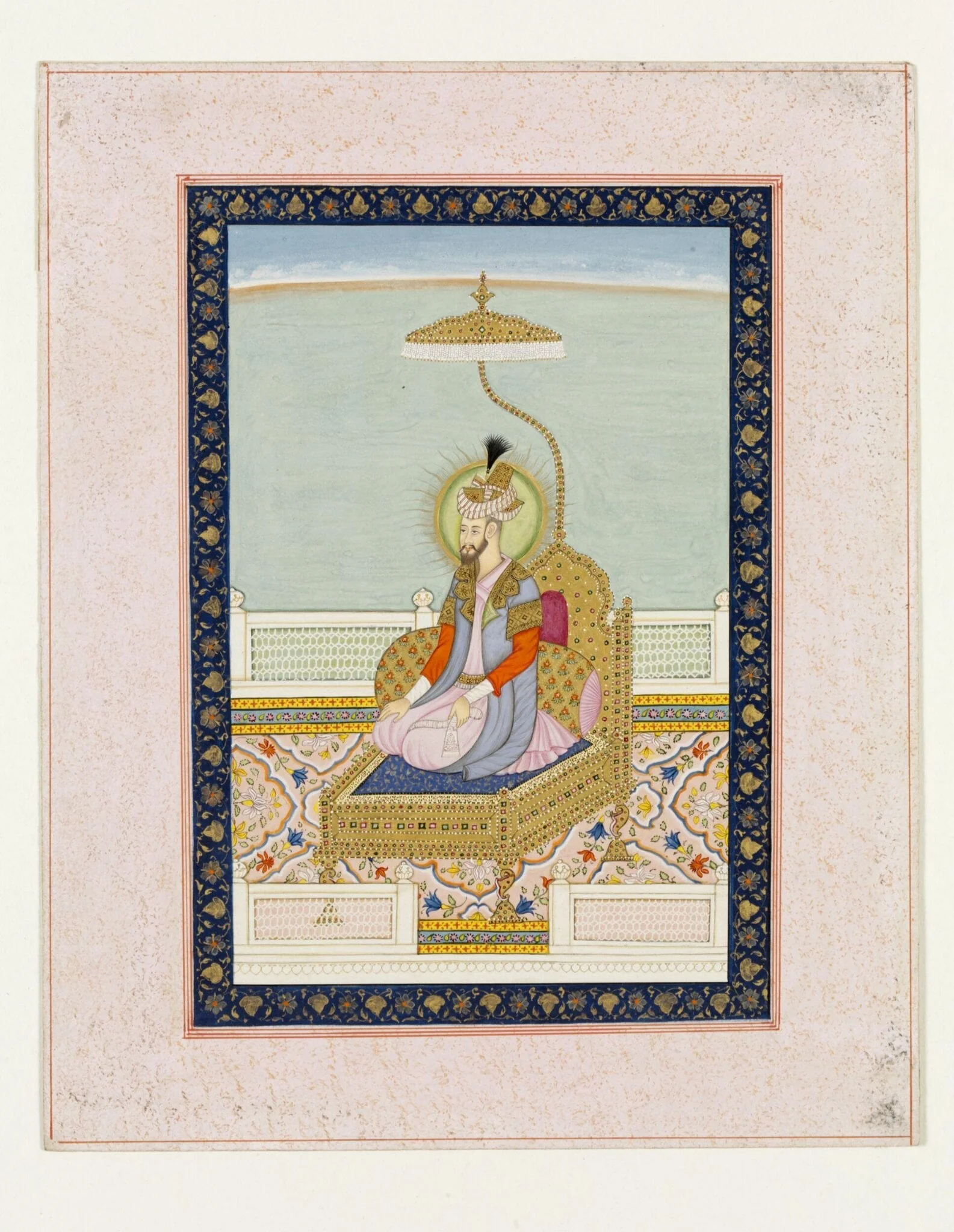 Emperor Humayun, by Unknown, paint, 1840