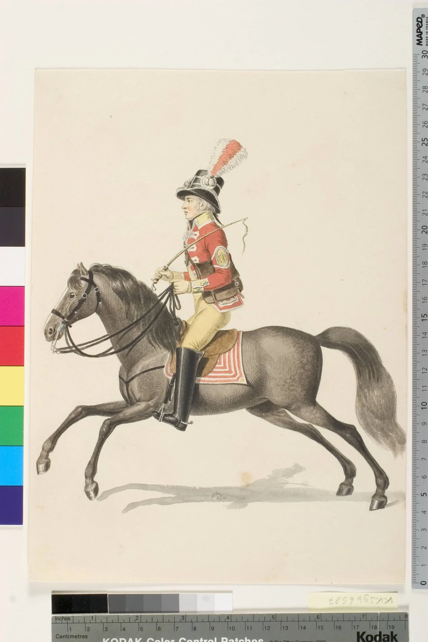 Kongelig stafet, by Unknown, unspecified, 1807