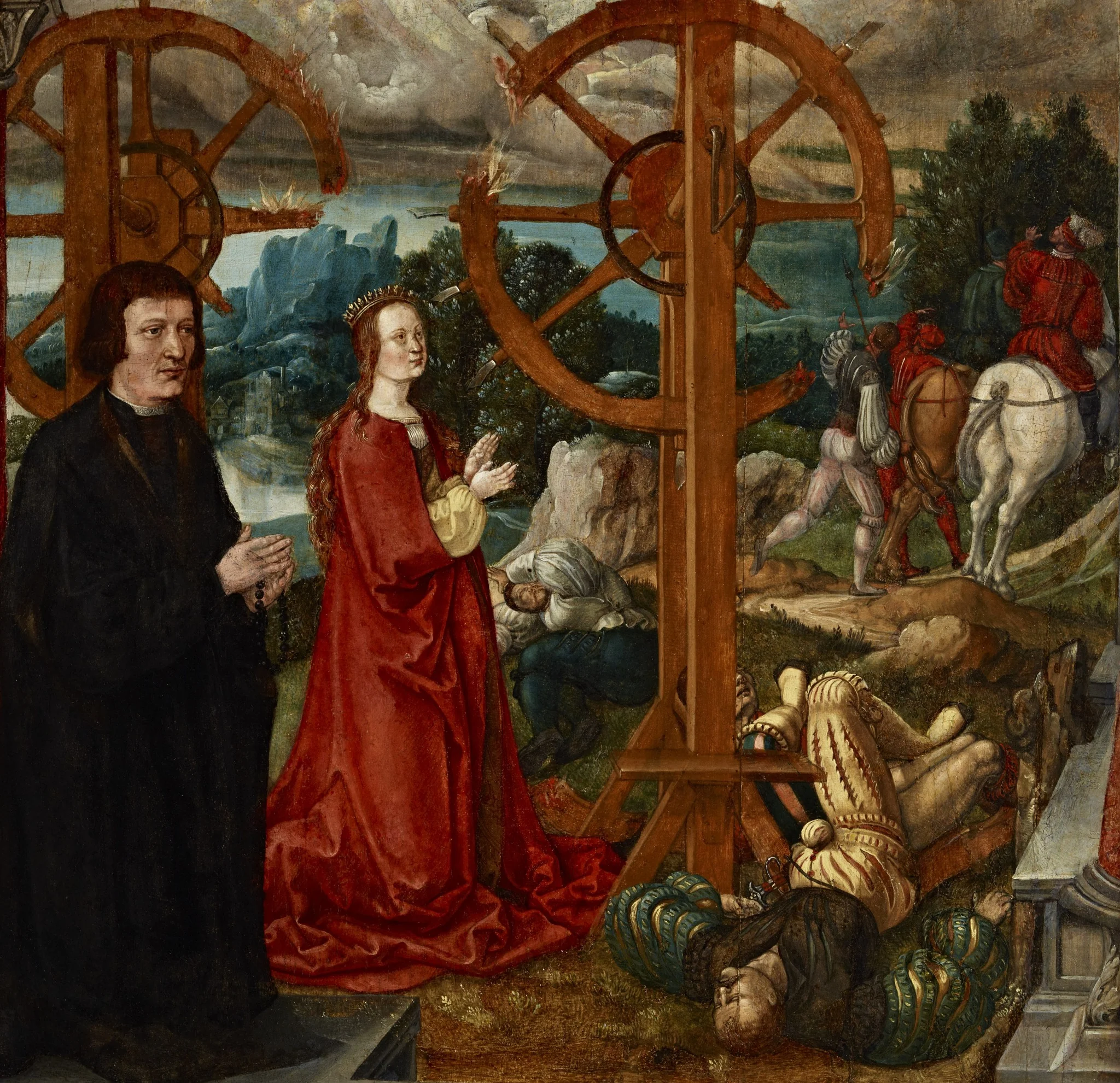 Martyrdom of Saint Catherine, by Anton Woensam, tempera, 1526