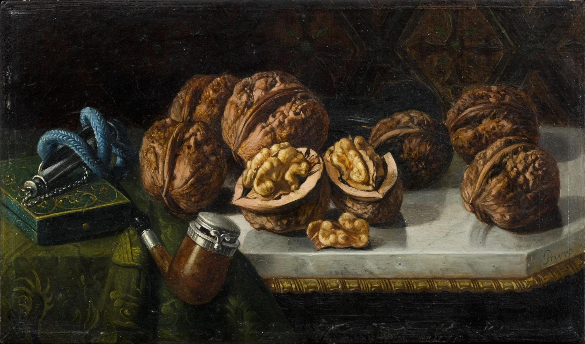 Still Life with Walnuts and Meerschaum