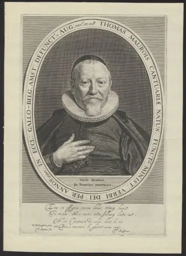 Portrait of Thomas Maurois, Walloon minister in Amsterdam