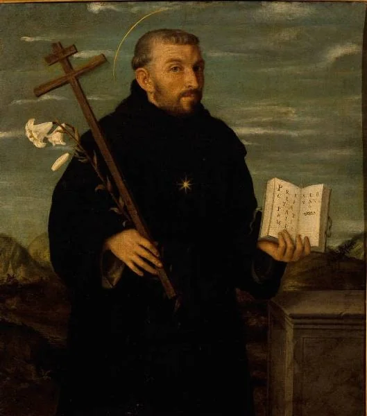 Saint Nicholas of Tolentino, by Giovanni Battista Moroni, oil, 1556