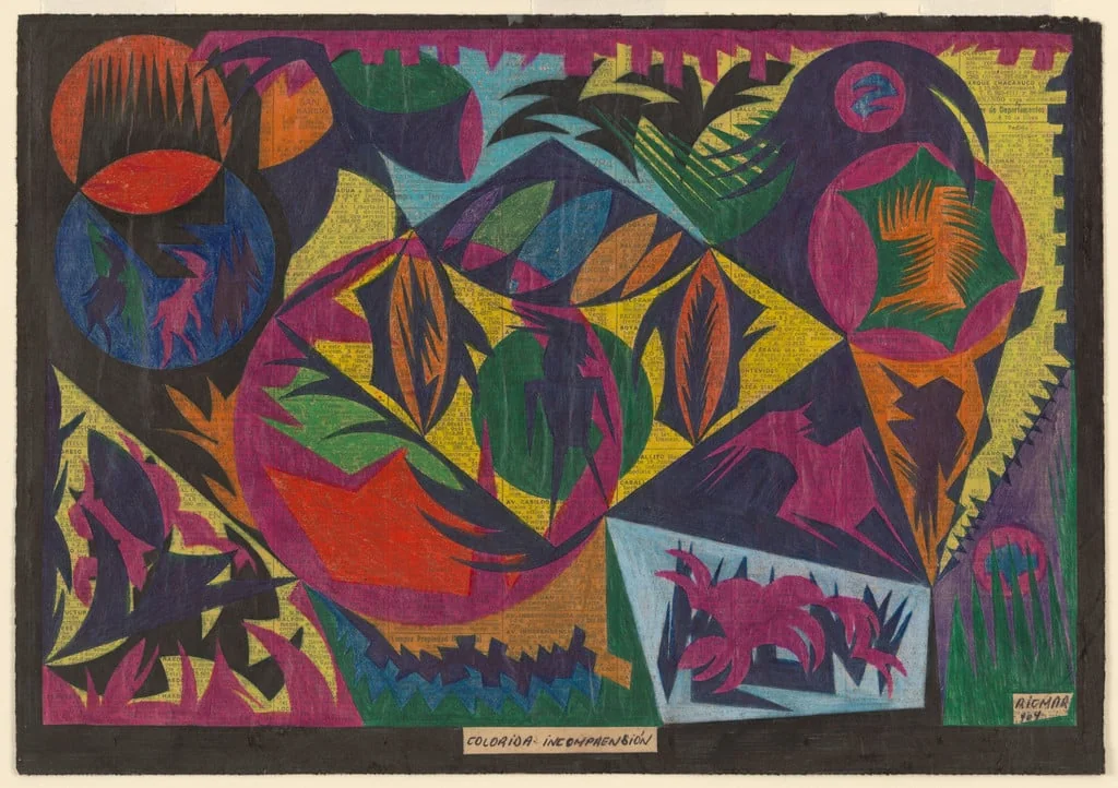 Untitled, by Ricardo Martinez, crayon, 1964