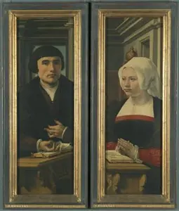 Side wings of the Norfolk Triptych: portraits of donors