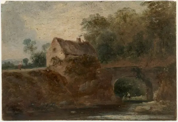 Cottage by a Bridge