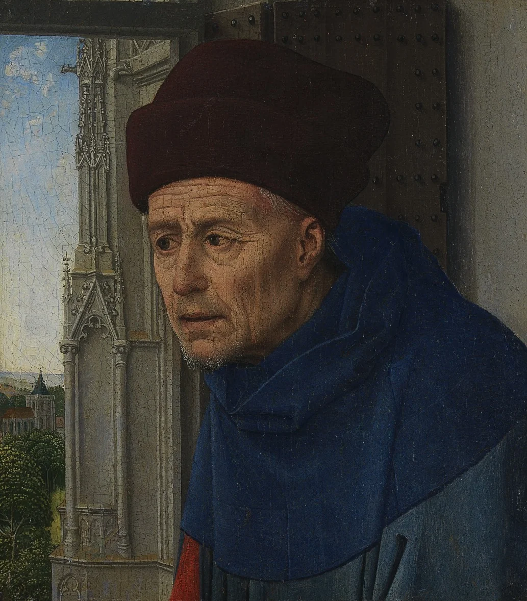 Bust of Saint Joseph, by Rogier van der Weyden, oil, 1435