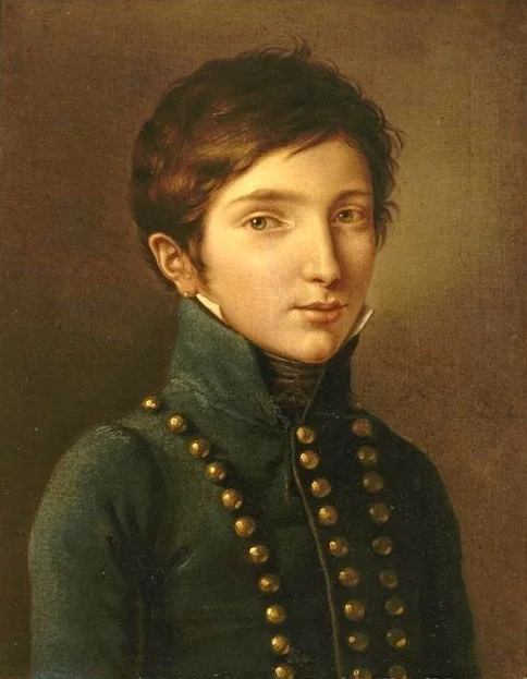 Le Prince Napoléon-Louis Bonaparte (1804-1831), by Félix Cottrau, oil, 1850