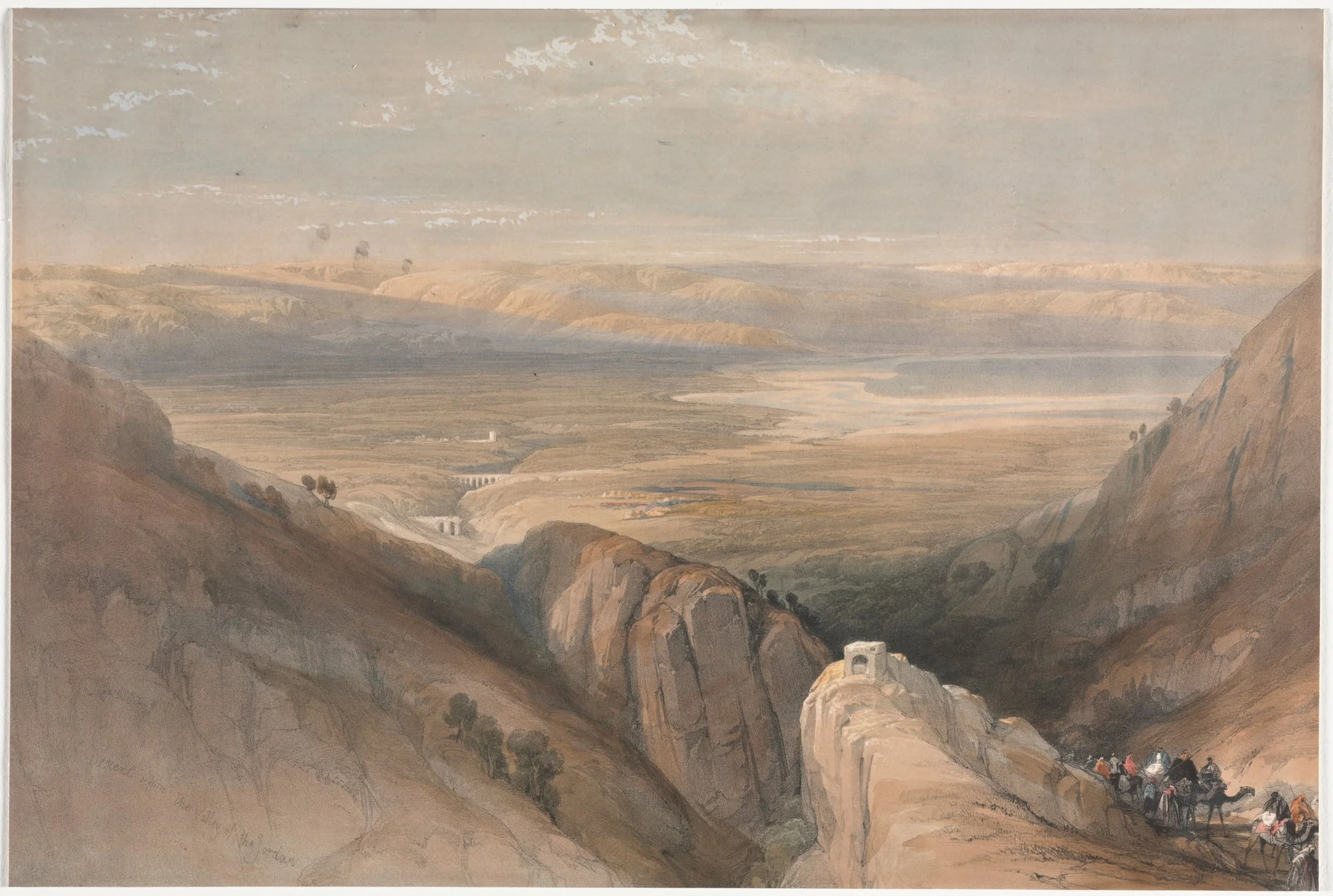 Descent from the Valley of the Jordan, by David Roberts, 1839
