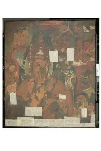 Copy of painting inside the caves of Ajanta (cave 11)
