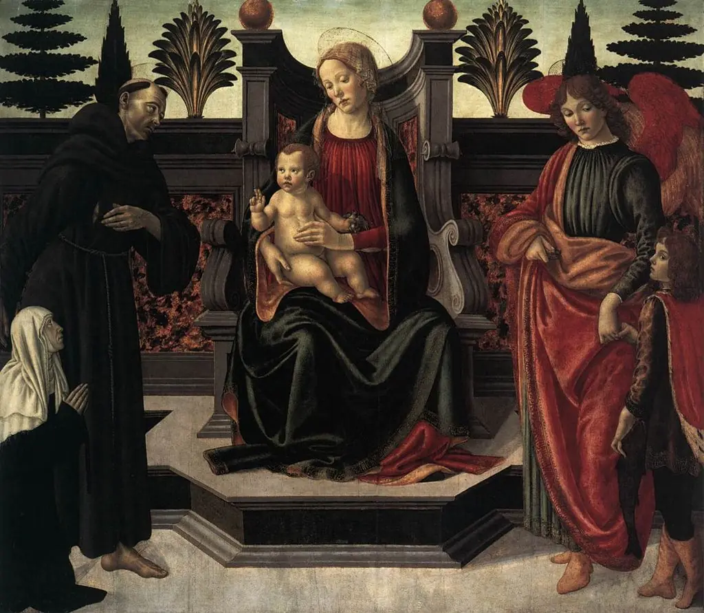 Madonna and Child Enthroned