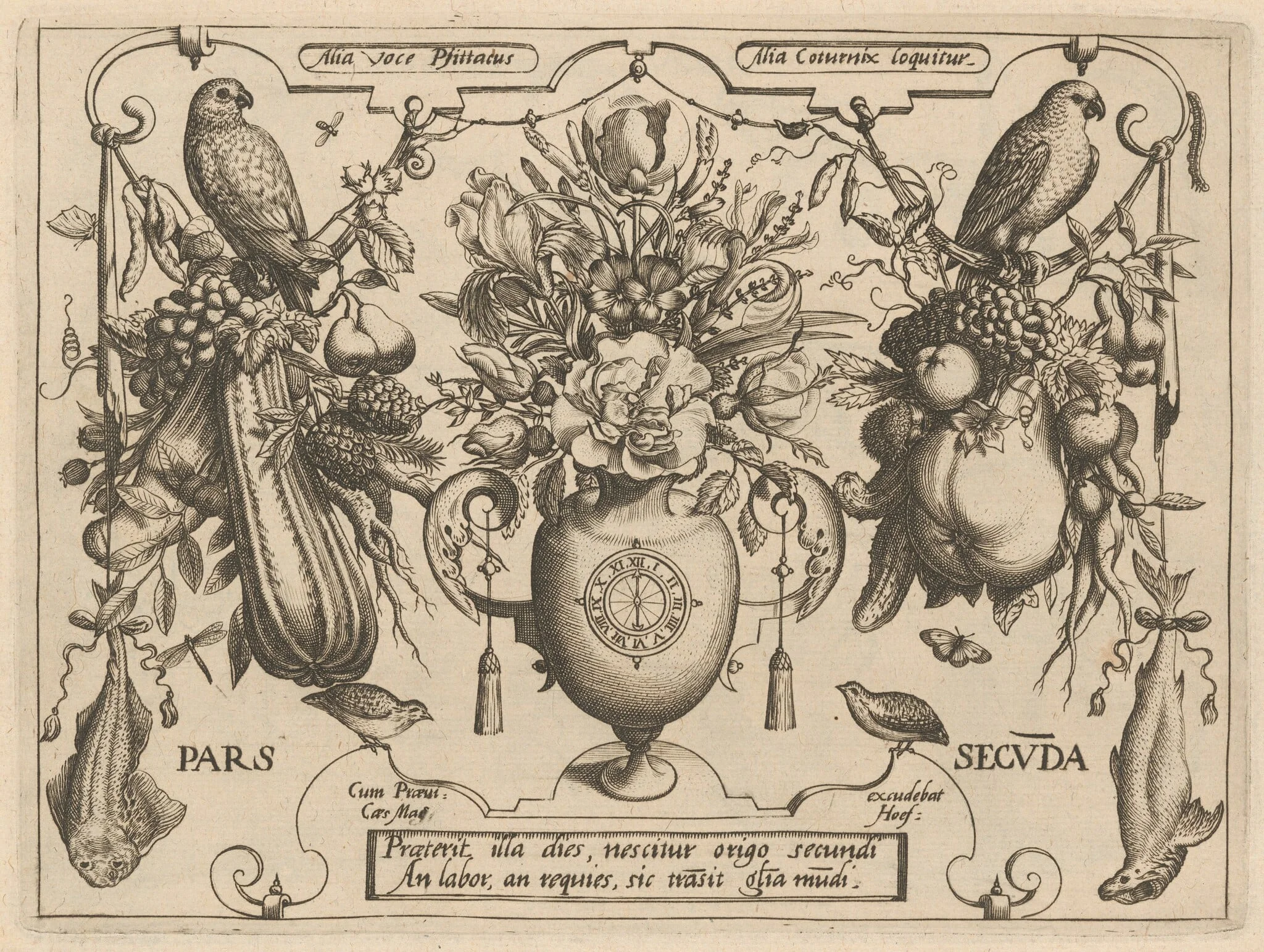 Archetypa studiaque patris Georgii Hoefnagelii [Part 2, Title Page], by Jacob Hoefnagel, ink, 1592