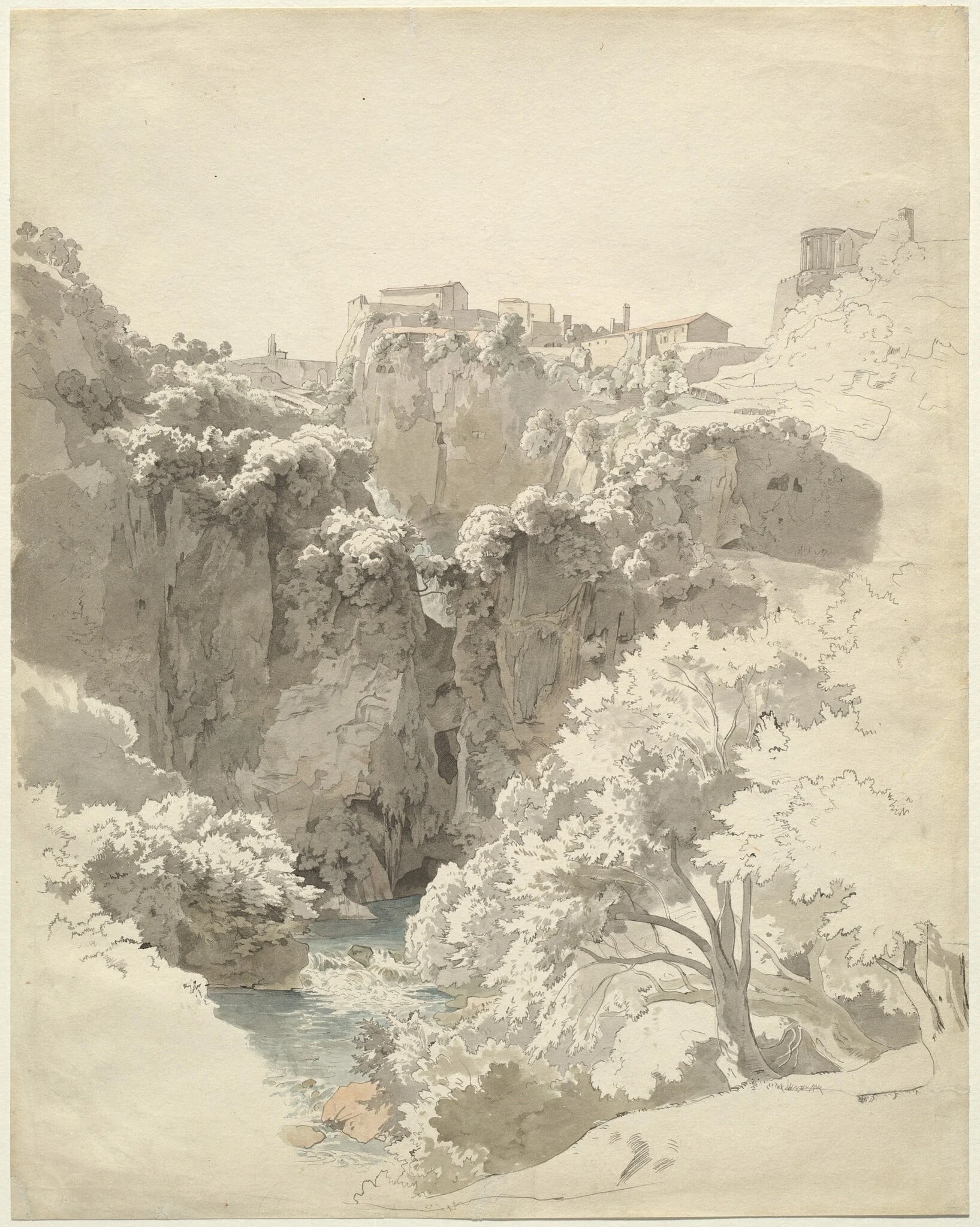Tivoli and the Temple of the Sibyl Above the Aniene Gorge