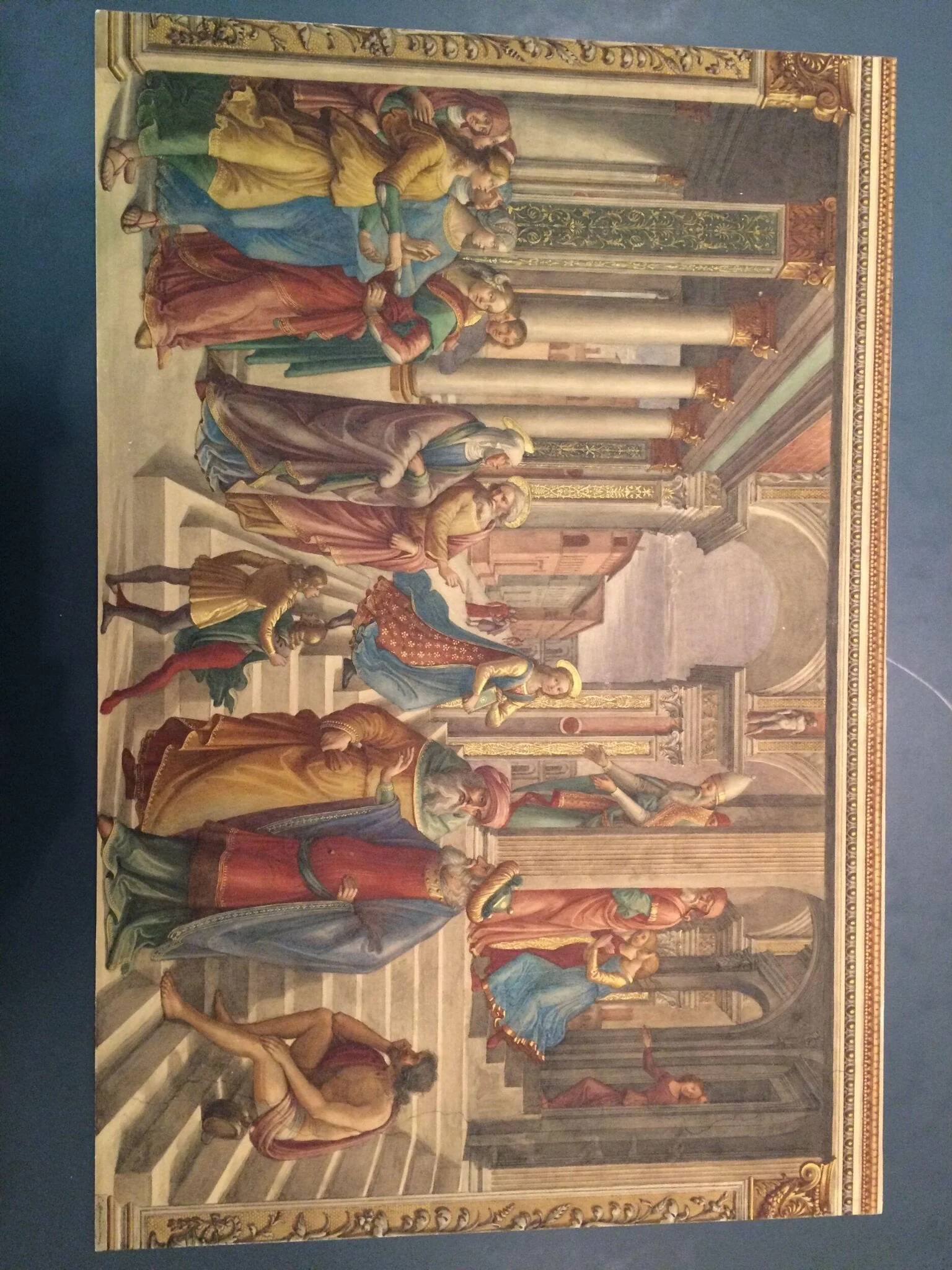 Copy after the Presentation of the Virgin in the temple, Domenico Ghirlandaio in the Tornabuoni Chapel, Santa Maria Novella (Florence)