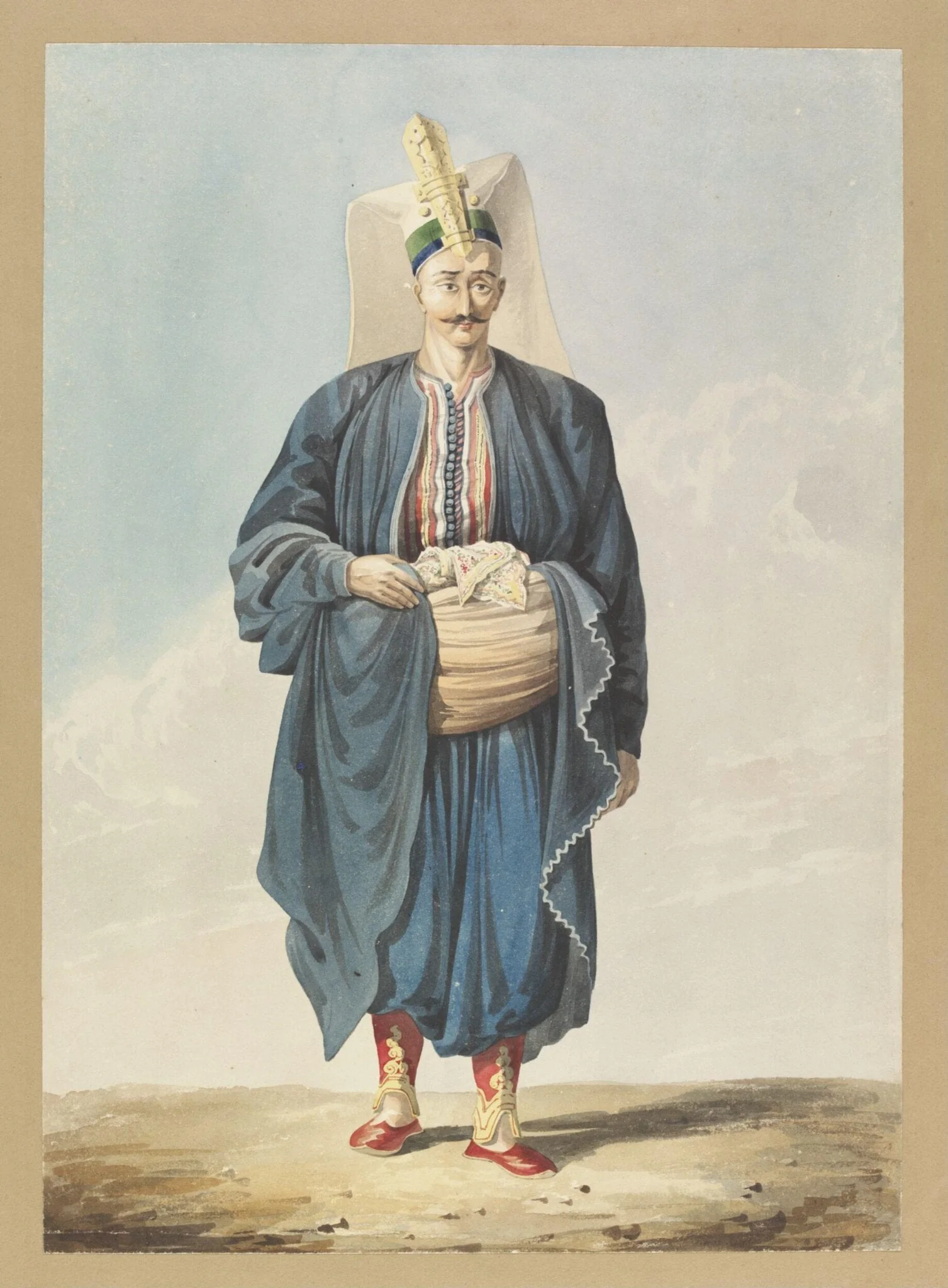 Janissary, by William Page, watercolor, 1820