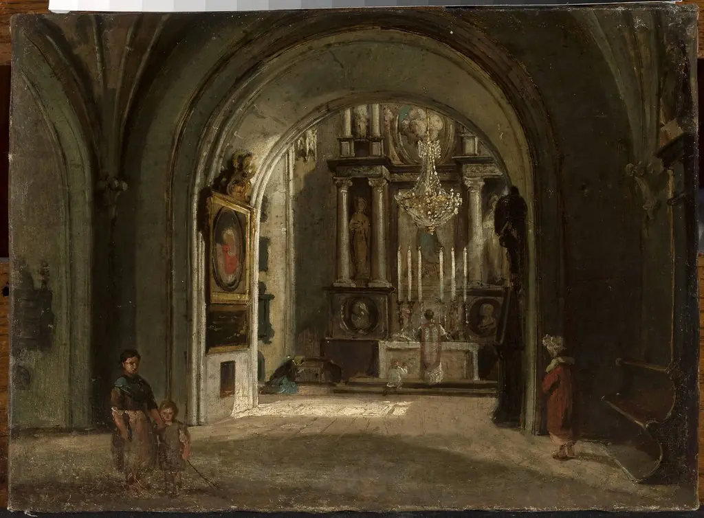 Interior of St. John’s church in Warsaw