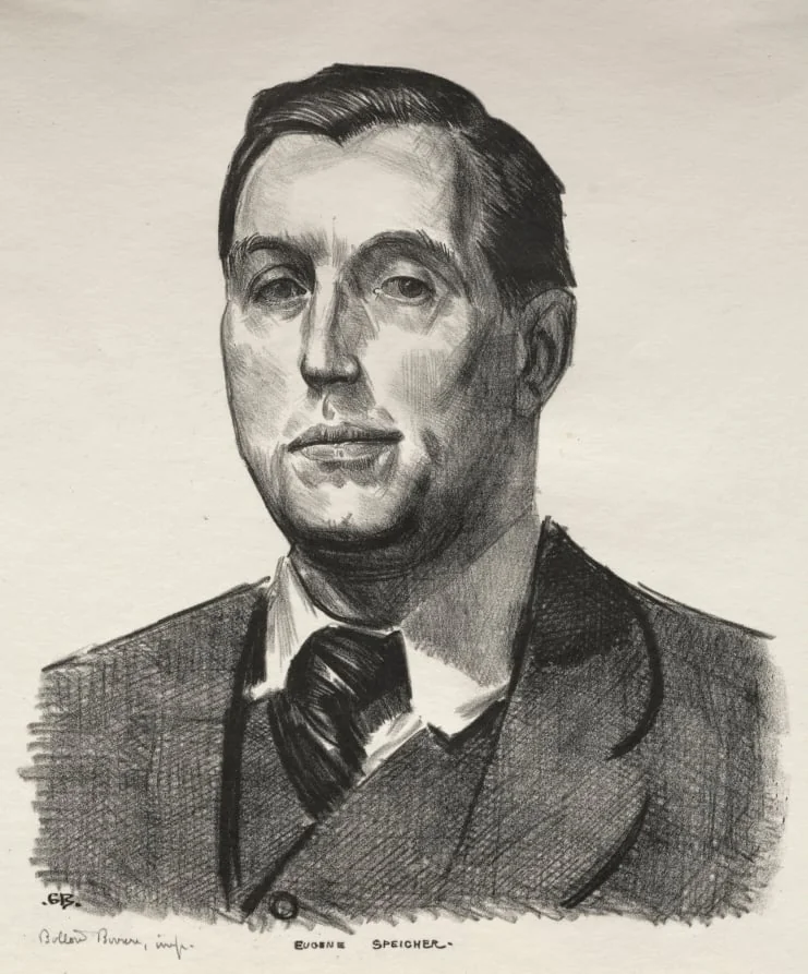 Portrait of Eugene Speicher, Second Stone, by George Bellows, 1924