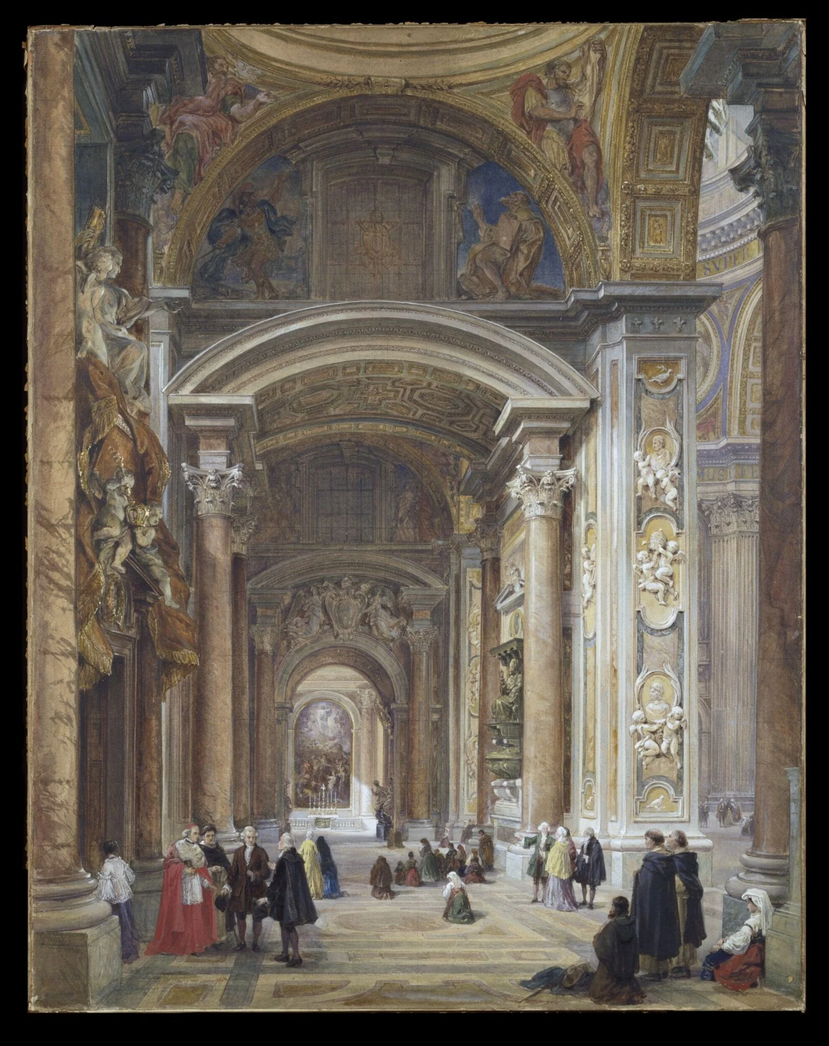 The Nave of St Peter's, Rome