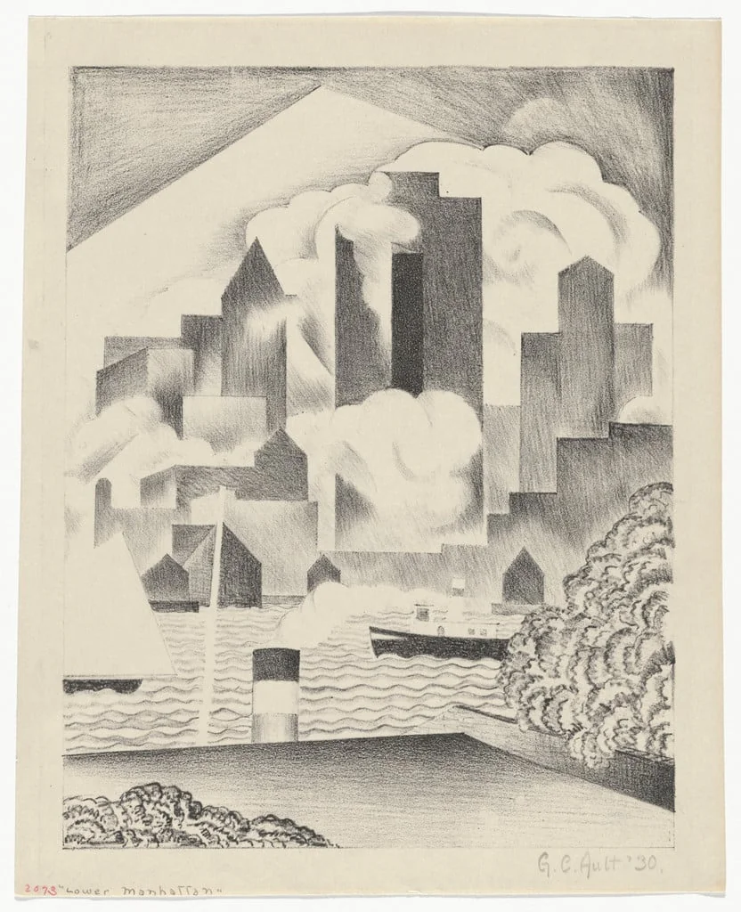 Untitled, by George Ault, ink, 1930