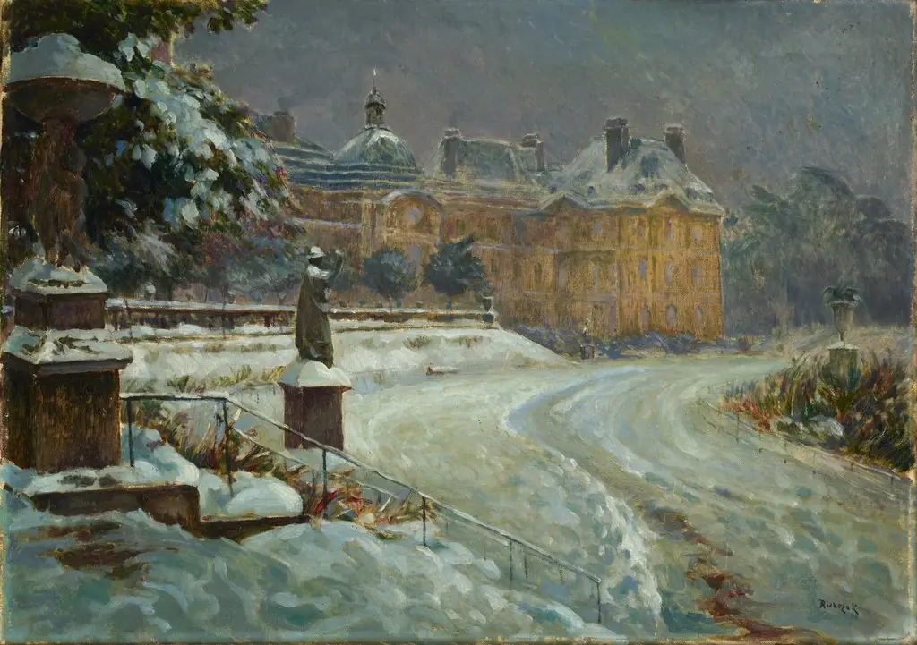 Luxembourg Palace in Snow