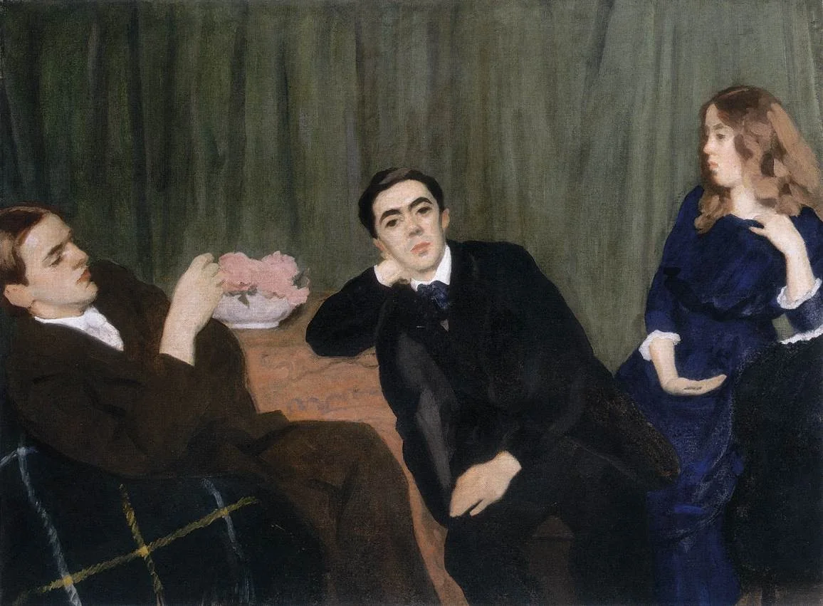 Siblings (The Artist’s Children), by Károly Ferenczy, oil, 1911