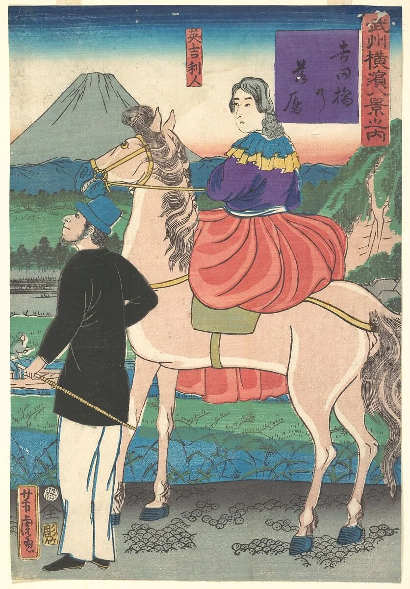 Untitled, by Utagawa Yoshitora, ink, 1861
