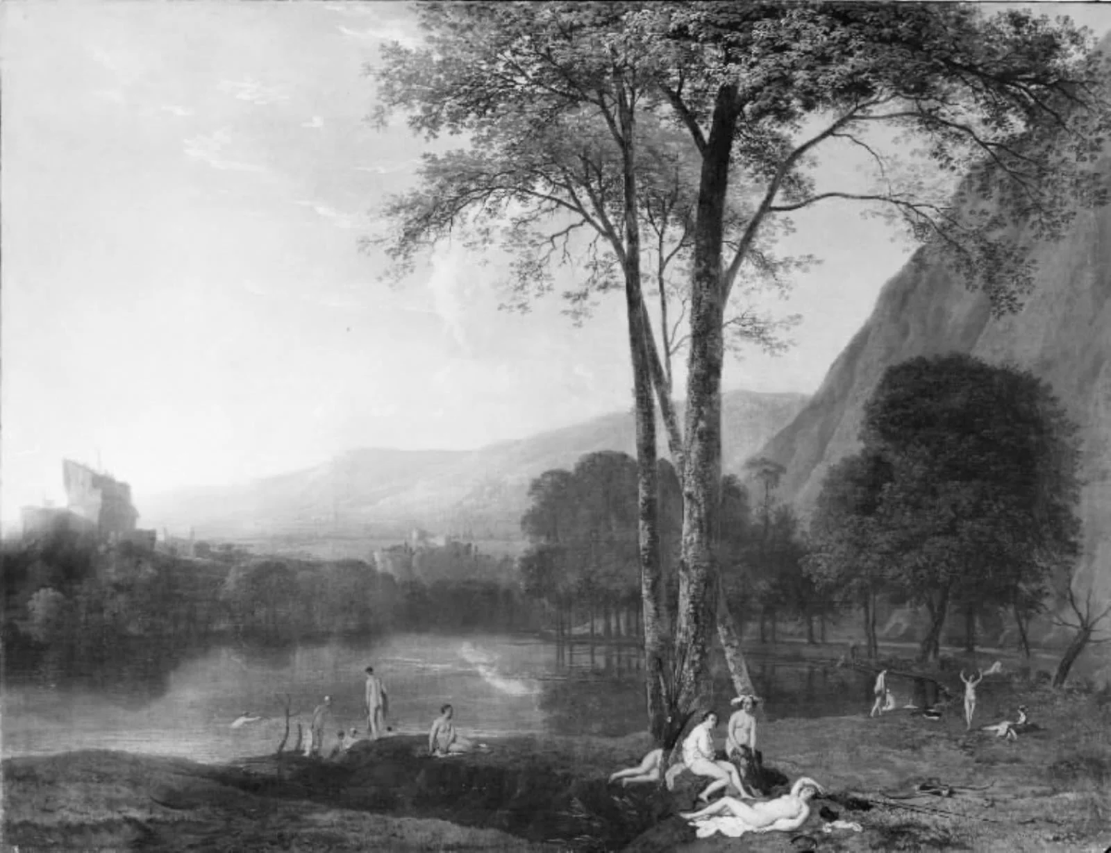 Quiet Summer Evening by a Mountain Lake, by Unknown, 1650