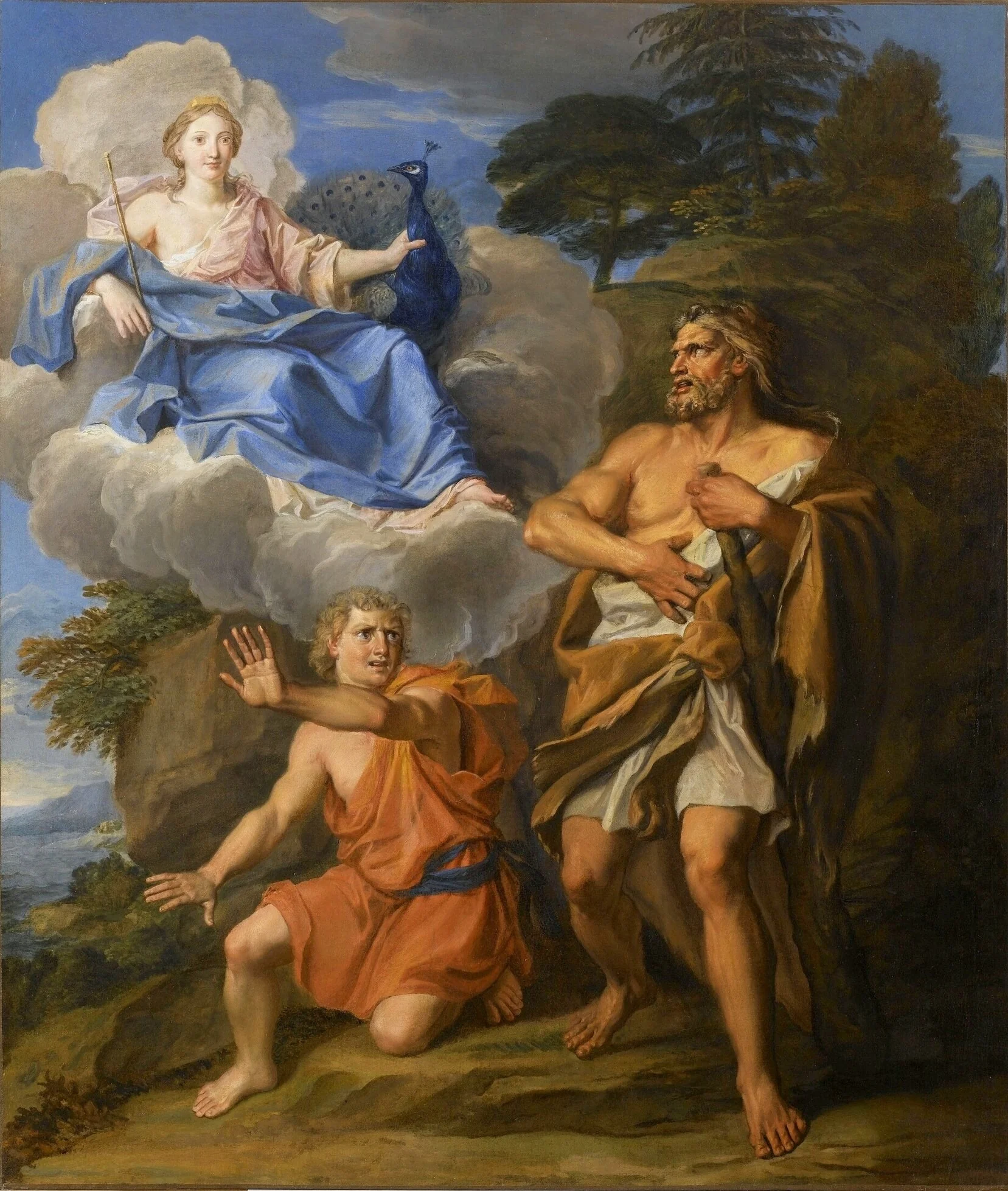 Story of Hercules - Juno and Hercules, by Noël Coypel, oil, 1694