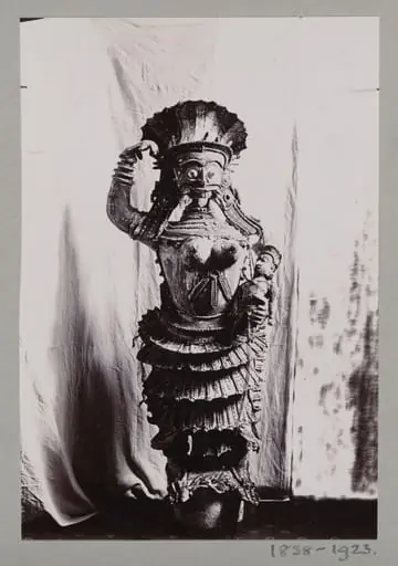 Carved wood sculpture, Goddess, Javanese (?)