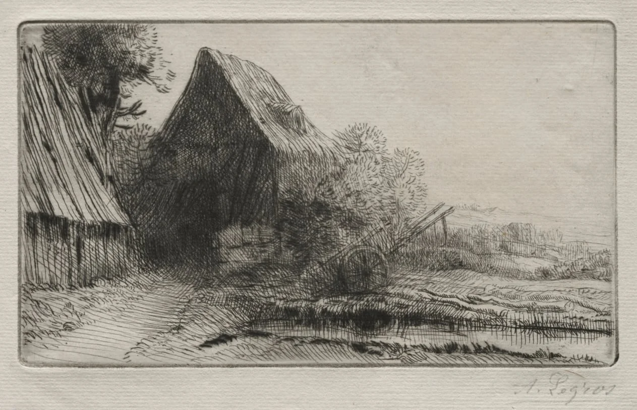 Le Maison du charron, by Alphonse Legros, 1884