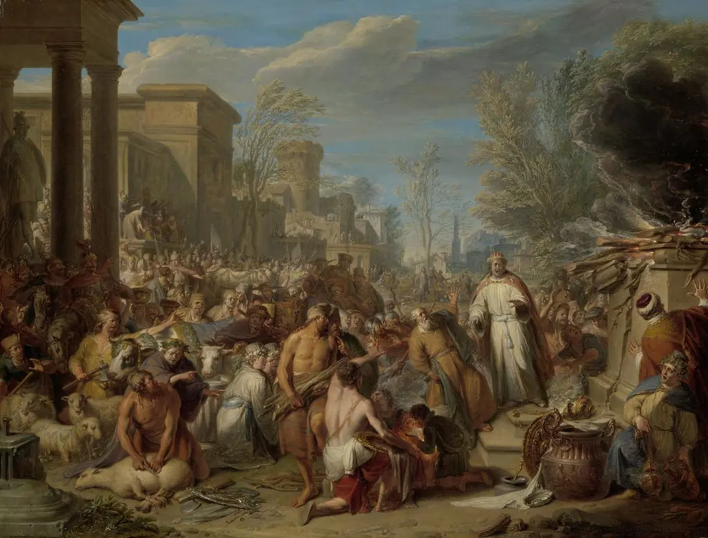 Jeroboam Sacrificing to the Idols