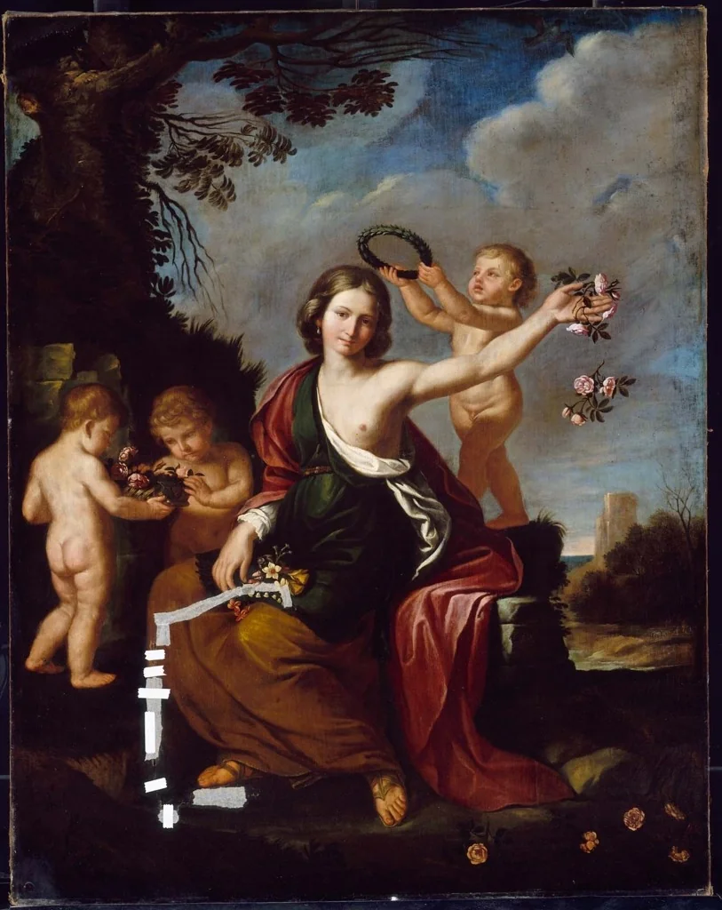 Primavera, by Guercino, oil, 1638
