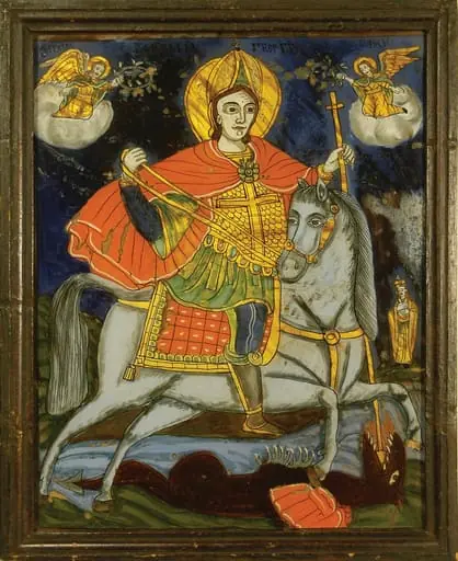 Sf. Mucenic Gheorghe, ucigând balaurul