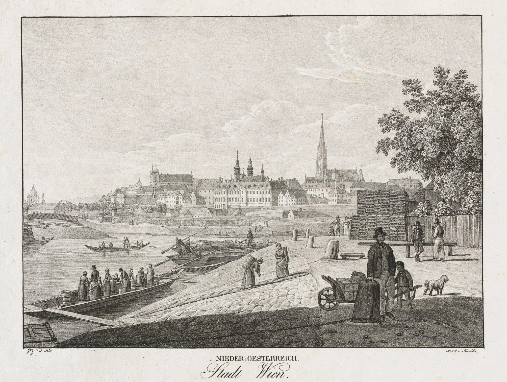 Nieder-oesterreich, Stadt Wien, by Jakob Alt, 1839