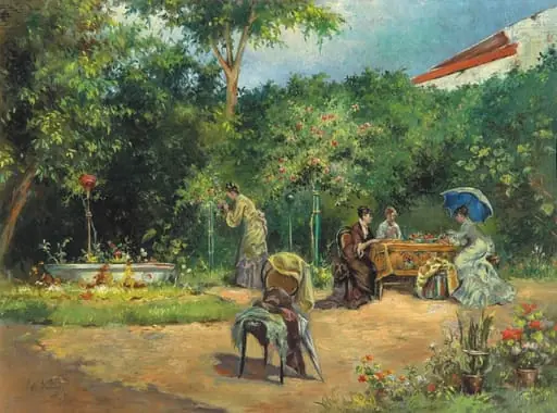 În grădină