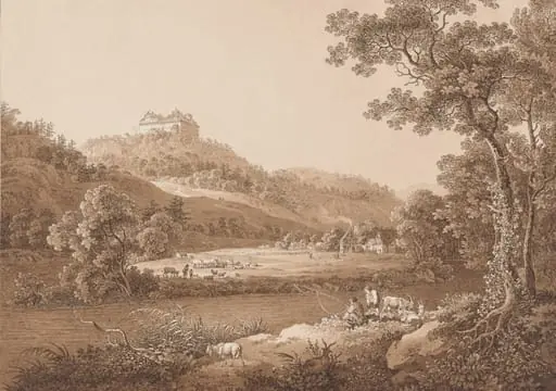 Augustusburg Castle Seen from the River