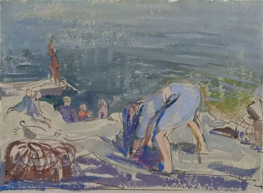 Study at Portscatho, Cornwall