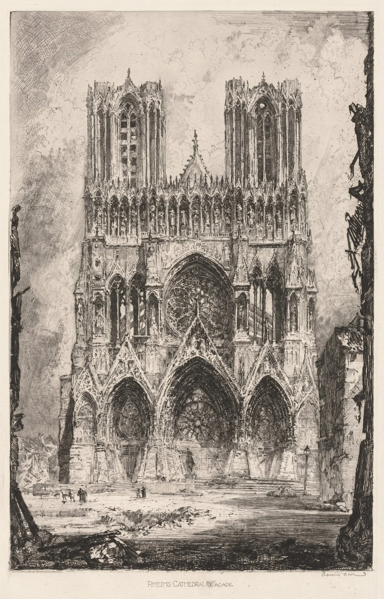 Rheims Cathedral, Facade