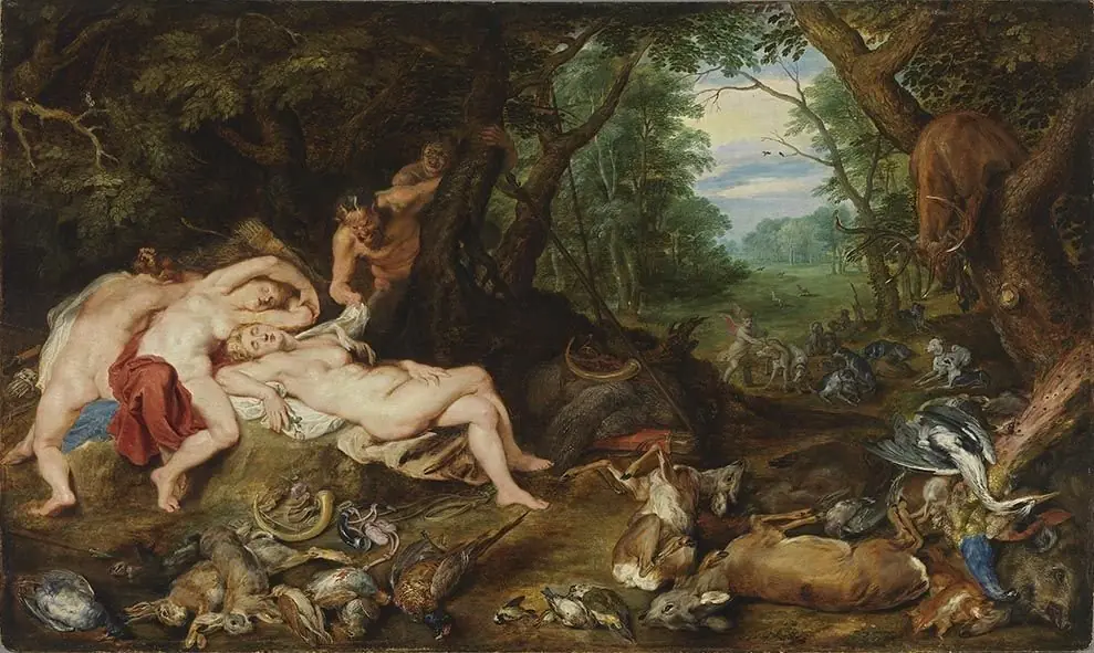 Diana and the sleeping nymphs