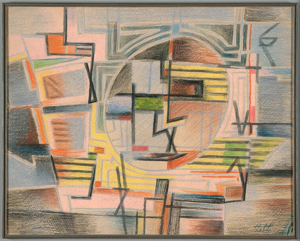 Untitled, by Hannah Höch, crayon, 1922
