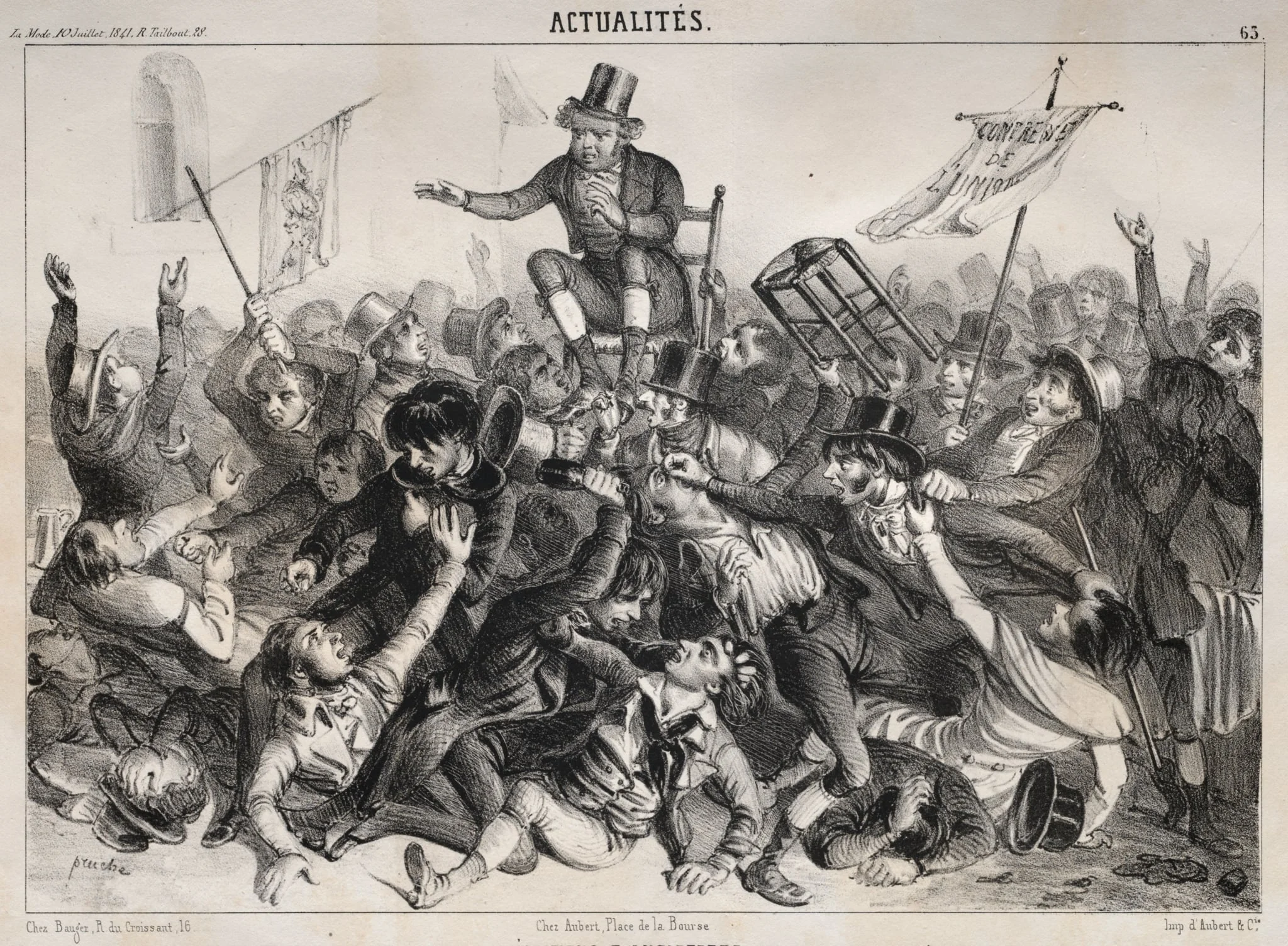 Actualités:  Élections d'Angleterre, by Clémente Pruche, 1841
