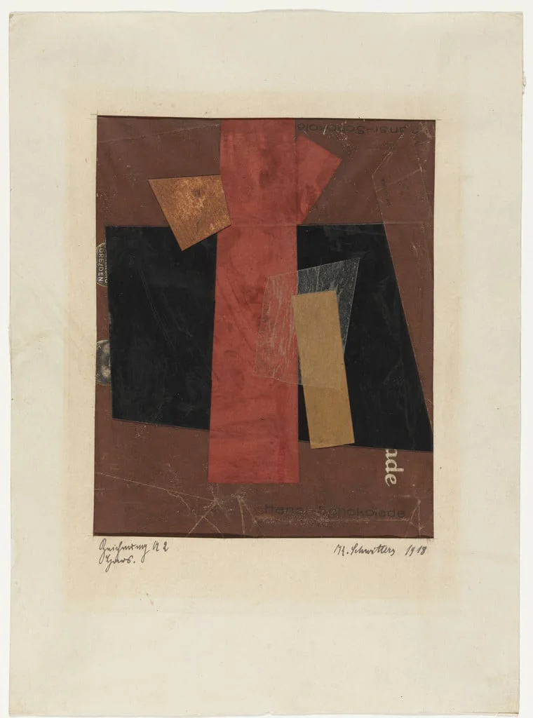 Untitled, by Kurt Schwitters, paint, 1918
