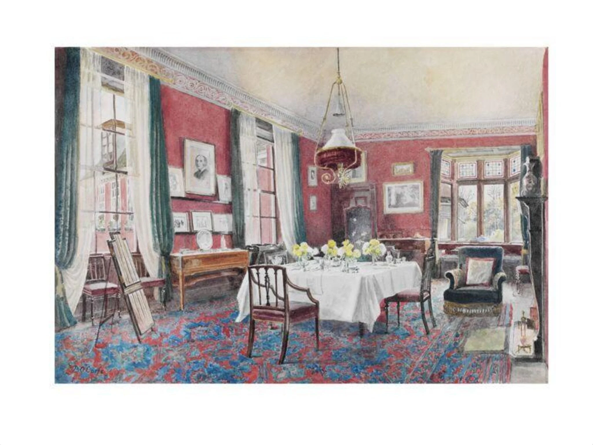The Dining Room at No.3 The Close, Winchester