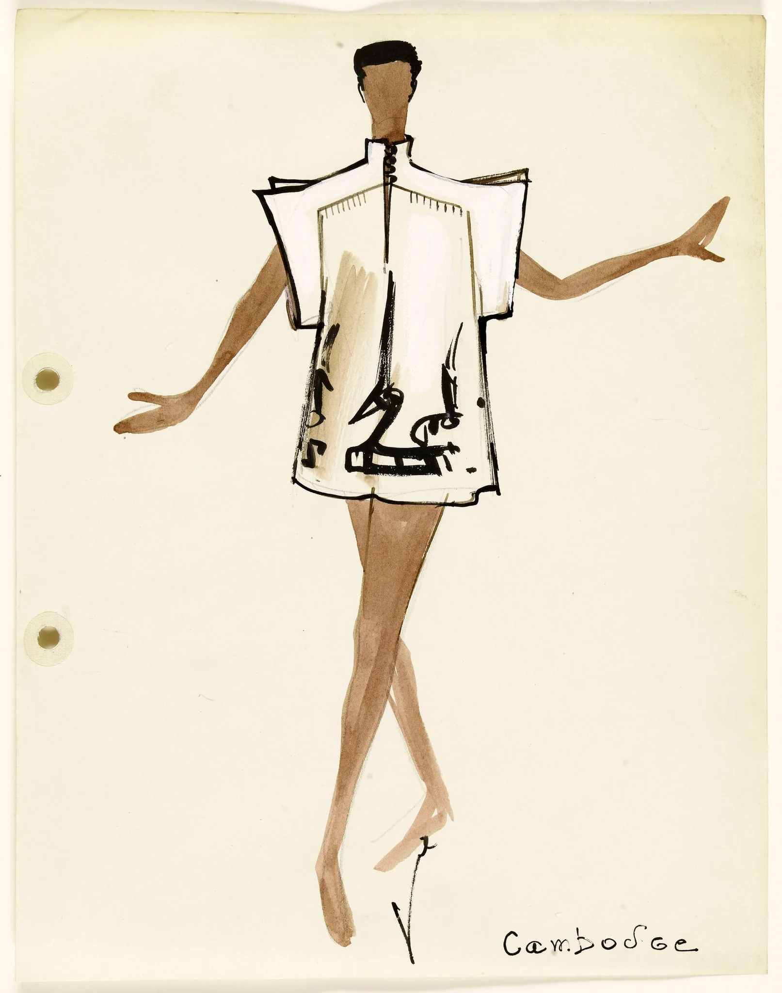 'Cambodge', by Carven, 1951