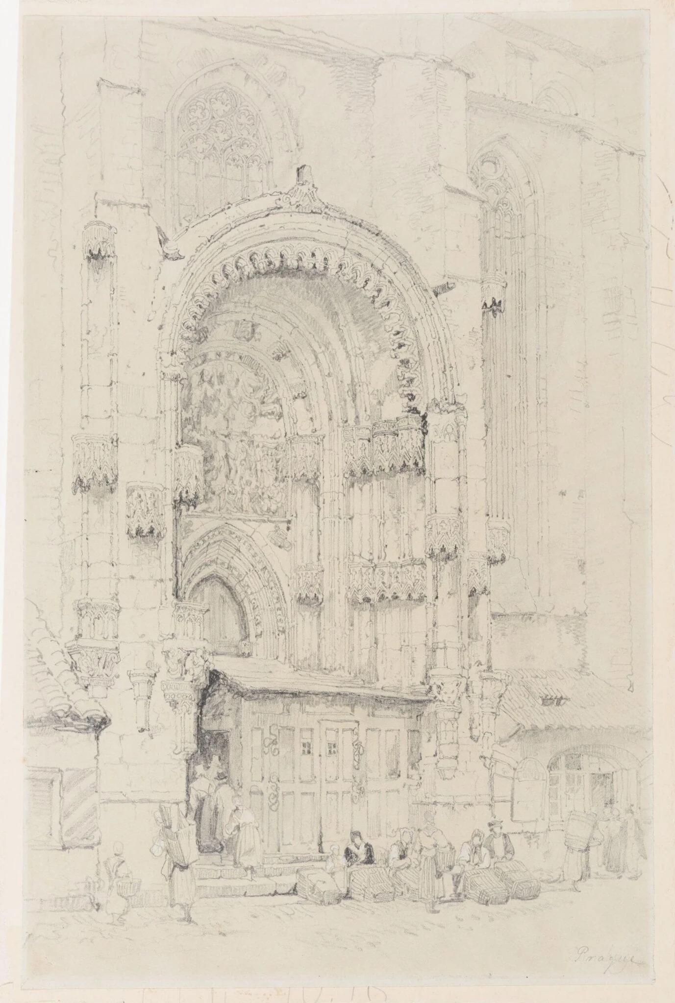 Prague Cathedral, by Samuel Prout, 1783