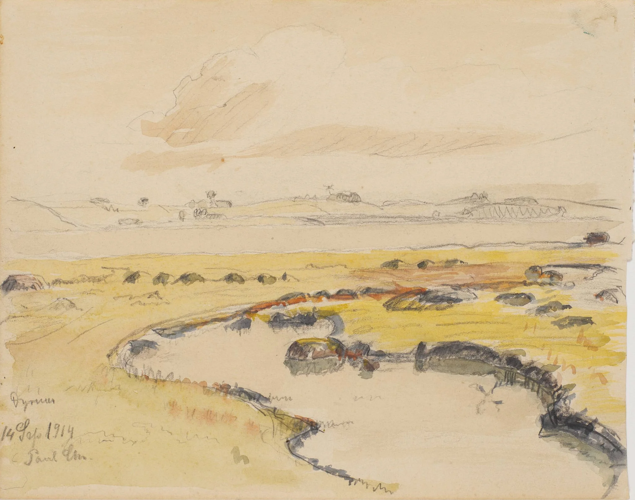 Dyrnæs enge, by Unknown, unspecified, 1914
