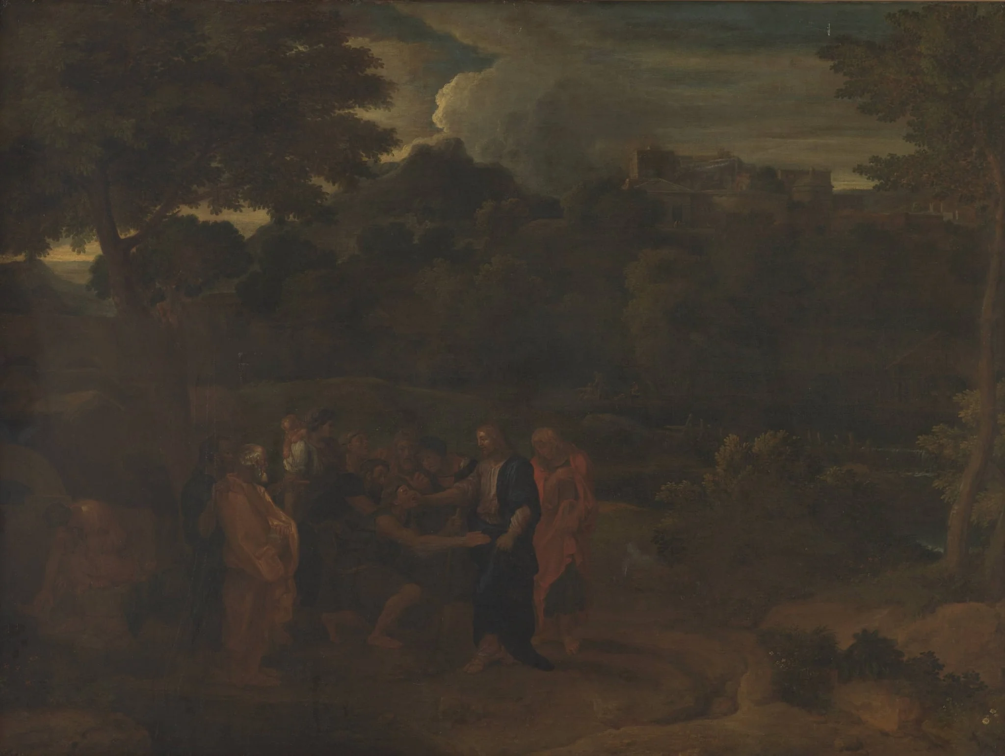 The Healing of the Two Blind Men at Jericho, by Unknown, 1649