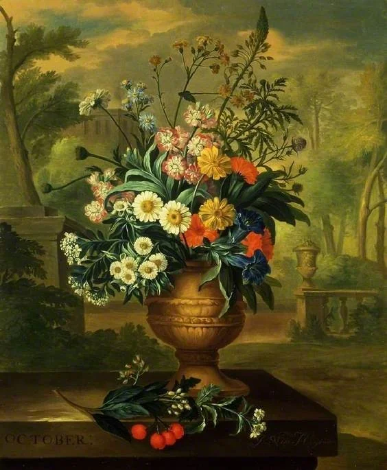 Twelve Months of Flowers: October